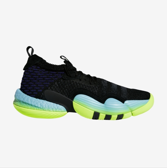 adidas Shoes - Adidas Trae Young 2.0 Athletic Basketball Shoes Black and Neon Green  Sn…